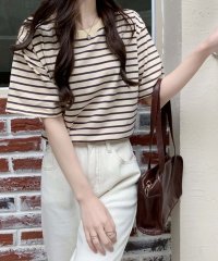Girly Doll/ガーリードール Girly Doll ボーダーTシャツ【韓国ファッション】/507871258
