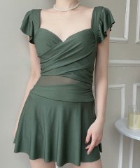 SEU/エスイーユー SEU フリルショルダーワンピース水着【返品不可商品】/507871370