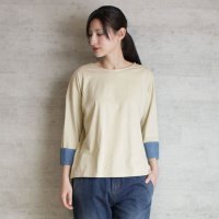JUNGLE JALOPY/ジャングルジャロピー JUNGLE JALOPY 袖口裏タンガリーロングTシャツ/507871450