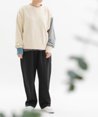 nop de nod/ノップドゥノッド nop de nod コットンリネンバックヘムロゴパンツ/507872708