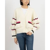 SILVIAN HEACH/シルビアン ヒーチ SILVIAN HEACH フリルポイントVネックカーディガン/507872767