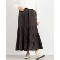 STYLEBLOCK/スタイルブロック STYLEBLOCK マットサテンティアードスカート/507872814