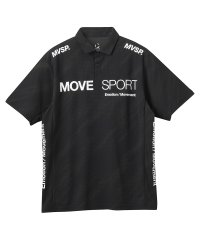 MOVESPORT/ムーブスポーツ MOVESPORT 【WEB限定】Sunscreen NIR ミニ鹿の子 総柄ポロシャツ/507873007