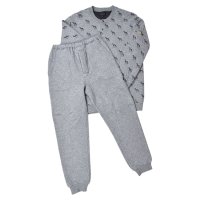 adabat/アダバット adabat アダバット adabat ルームウェア 部屋着 パジャマ セットアップ ナイトウェア 長袖 メンズ グレー ネイビー 0240－95/507873036
