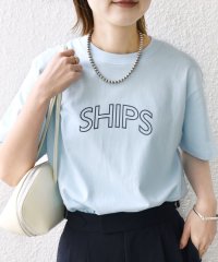 SHIPS WOMEN/《一部追加予約》【WEB限定】 SHIPS ラウンド プリント ロゴ TEE/505267017
