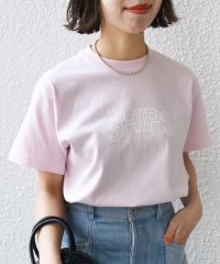 SHIPS WOMEN/《一部追加予約》【WEB限定】 SHIPS ラウンド プリント ロゴ TEE/505267017