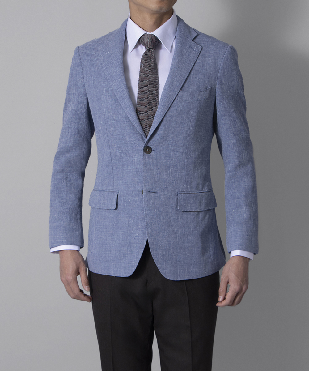 新品○I.D.D ダーバン 秋冬ウールスーツ 紺ストライプ AB4