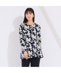 Liliane Burty/フラワーカットジャカード　チュニックTシャツ/507840171