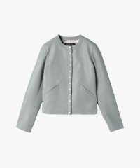 agnes b. FEMME/ラムスキン レザー 長袖 カーディガンプレッション/507846078