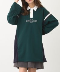 NICOLE CLUB/オーバーサイズポロワンピース/507848047