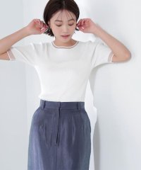 NATURAL BEAUTY BASIC/シアースリーブリブニット/507858571