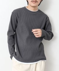 NOLLEY’S goodman/《吸水速乾》ワッフルダブルカラーLS TEE 25SS/507867945