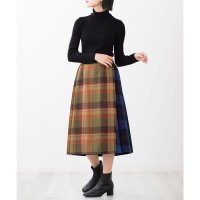ONEIL of DUBLIN/オニールオブダブリン O'NEIL of DUBLIN 【別注】ミモレ丈 パッチワーク キルトスカート レギュラー 73cm/507873490