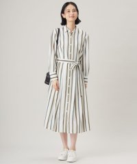 JIYU-KU(LARGE SIZE)/【カタログ掲載・洗える】ストライププリント ワンピース/507873763