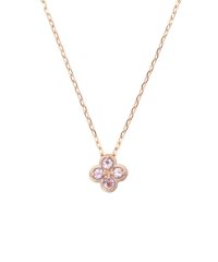 Samantha Tiara/K10PG フラワーモチーフネックレス≪2月 誕生石≫/507874262