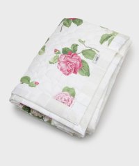  LAURA ASHLEY/カミール柄 キルトマルチカバー 140×100cm/507874480