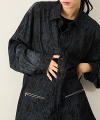 JUNRed/スプレーアートジップポケットシャツ/507874633
