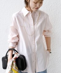 SHIPS WOMEN/【WEB限定】〈洗濯機可能〉アシンメトリー ストライプ シャツ/507874641