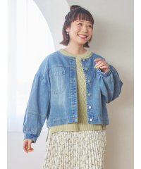Re-J＆SUPURE/ノーカラーデニムジャケット/507874729