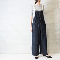 JUNGLE JALOPY/ジャングルジャロピー JUNGLE JALOPY 配色ショルダーデニムサロペットパンツ/507875020