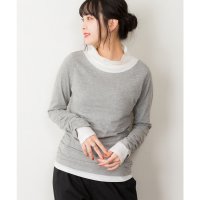 JUNGLE JALOPY/ジャングルジャロピー JUNGLE JALOPY くしゅタートルネック指穴ロングTシャツ ロンt 丸首 Tシャツ 秋 春コーデ レディース カジュアル ビッグサ/507875029
