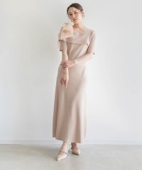 RANDA/ランダ RANDA 【Flower Collection】ワンショルダーリボンニットワンピース/507875056