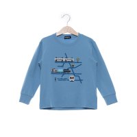 kladskap/クレードスコープ kladskap 電車マップ長袖Tシャツ/507875078