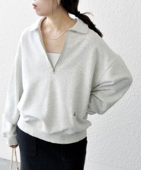 SHIPS any MEN/SHIPS any: ワンポイント 刺繍 ロゴ ハーフジップ ポロ スウェット (ユニセックス)◇/507875237