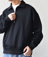 SHIPS any MEN/SHIPS any: ワンポイント 刺繍 ロゴ ハーフジップ ポロ スウェット (ユニセックス)◇/507875237