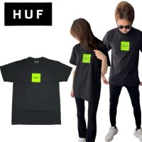 HUF/ハフ HUF ハフ HUF 半袖 Tシャツ TS01666/TS01954 ボックスロゴ 前ロゴ メンズ レディース カットソー 丸首 HUF ESSENTIA/507875259