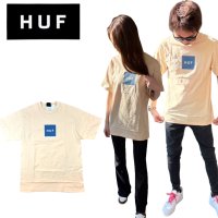 HUF/ハフ HUF ハフ HUF 半袖 Tシャツ TS01666/TS01954 ボックスロゴ 前ロゴ メンズ レディース カットソー 丸首 HUF ESSENTIA/507875259