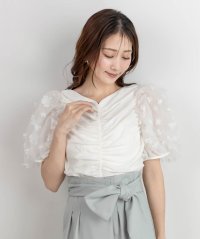 RANDA/ランダ RANDA 【Flower Collection】3Dフラワーシャーリングトップス/507875267