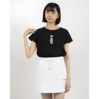 NERDY/ノルディ NERDY W'S VERTICAL BLENK LOGO S/S T－SHIRT 　バーティカル ブレンク ロゴ 半袖 Tシャツ（ブラック）/507875341