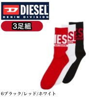 DIESEL/ディーゼル DIESEL ディーゼル ソックス 靴下 00SAYJ－2QATV－E4101 6足入り 3組セット ミドルソックス クルーソックス DIESEL /507875606