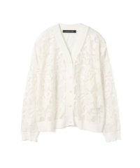 mizuiro ind/mizuiro ind クロシェットネット刺繍カーディガン/507875620
