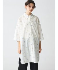 mizuiro ind/mizuiro ind スモールフラワープリントシャツワンピース/507875622