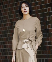 JIYU-KU(LARGE SIZE)/【カタログ掲載・セットアップ対応・洗える】ドレープツイルプルオーバー ブラウス/507875634