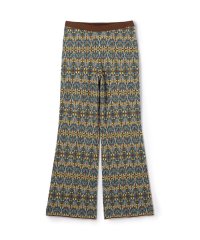 CABaN /コットンカシミヤストレッチ ジャカードプリントニットパンツ/507875742