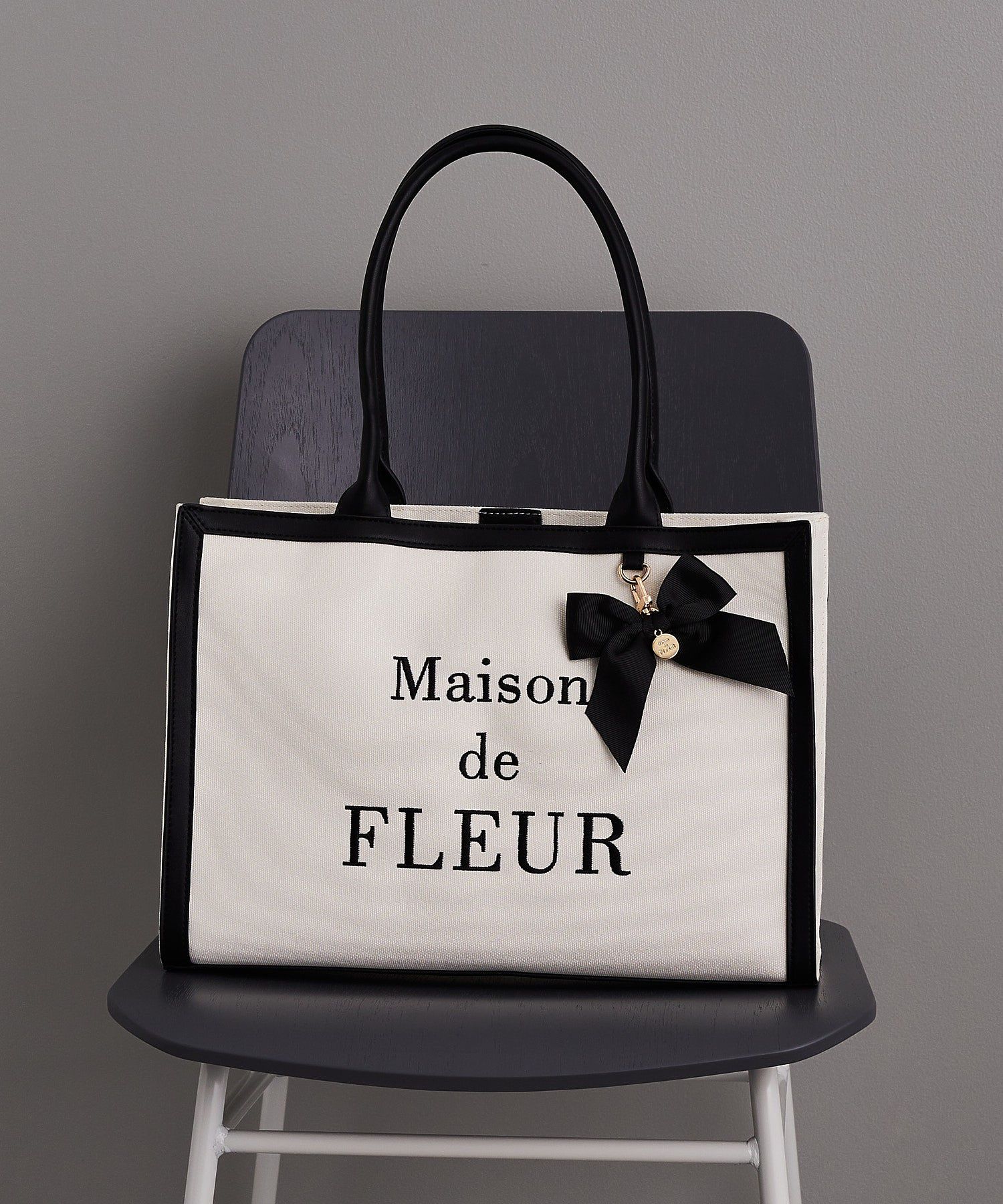 メゾン ド フルール Maison de FLEUR ダブルリボンギャザー
