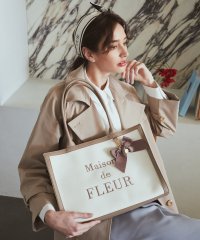 Maison de FLEUR/メゾン ド フルール Maison de FLEUR EC限定ロゴ刺繍キャンバストートバッグ/507875860