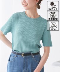 ROPE' PICNIC/【UVカット・イージーケア・マシンウォッシャブル】八方映えニット スカラップニットプルオーバー/507876047