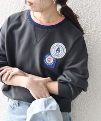 SHIPS any WOMEN/SHIPS any:〈洗濯機可能〉USAコットン 裏毛 ワッペン ライン スウェット/507876079