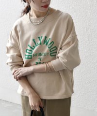 SHIPS any WOMEN/【SHIPS any別注】THE KNiTS: ロゴ ドルマン ショート スウェット/507876080