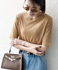 SHIPS any WOMEN/SHIPS any:〈洗濯機可能〉シアー リブ ハーフ スリーブ クルーネック TEE/507876082