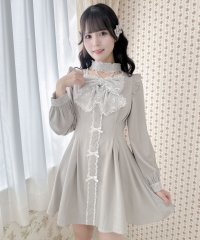 ROJITA/ロジータ ROJITA デコルテチャーム付きビッグリボンワンピース/507876151