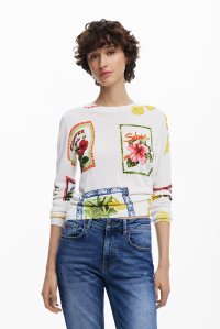 Desigual/デシグアル Desigual ポストカードデザインセーター/507876233