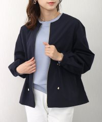 libelle more/リベル モア libelle more ウエストドロストギャザーノーカラーブルゾン/507876253