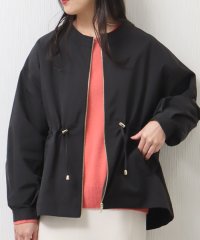 libelle more/リベル モア libelle more ウエストドロストギャザーノーカラーブルゾン/507876253