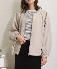 libelle more/リベル モア libelle more ダンボールポンチ ノーカラーギャザーブルゾン/507876254