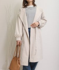 libelle more/リベル モア libelle more E/ツイル ウエストドロストギャザーロングコート/507876255